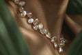 Lavender Baroque Pearl Necklace, close-up