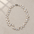 Best Seller Baroque Pearl Necklace on limestone