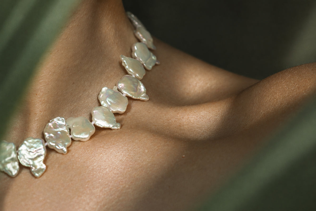 Star Pearl Necklace, detail